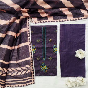 purple ombre embroidered lawn 3 piece unstitched