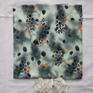 sage abstract animal print lawn 2 piece unstitched